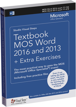 Textbook MOS Word 2016 and 2013 + Extra Exercises
